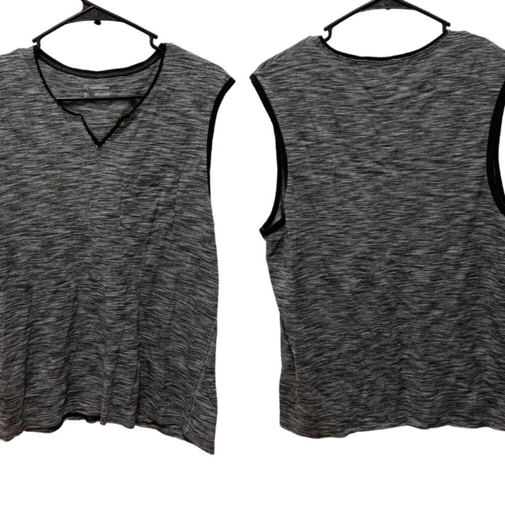 INC Men’s Crew with V Cut Neck Sleeveless Muscle Tee Tank Top size L Cotton